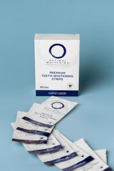 Lifestyle image highlighting self-care with whitening kit