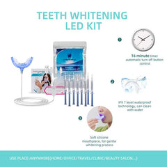 Close-up of 32-LED light accelerator in whitening kit
