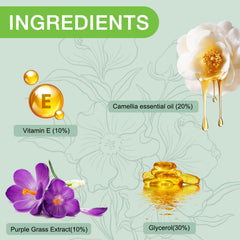All-natural ingredients label on the bottle