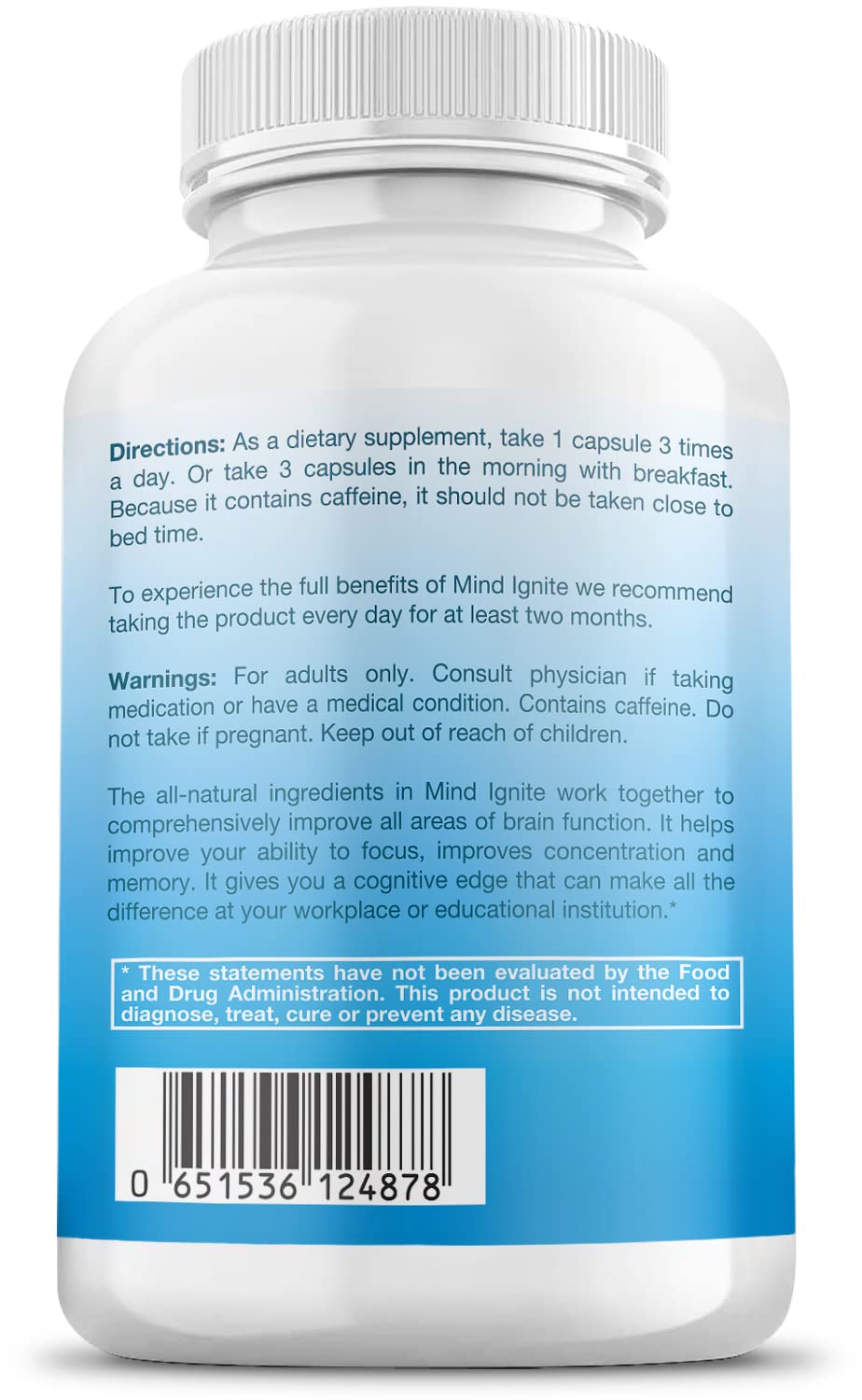 Mind Ignite capsules and bottle