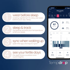 Replaceable battery and long battery life of Tempdrop