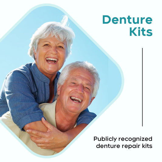 Temporary denture kit suitable for women and men.