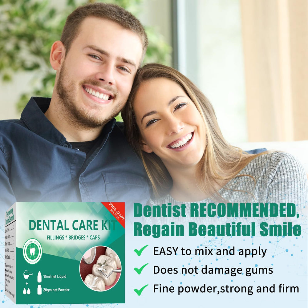 Glue for crowns and bridges used in dental repairs