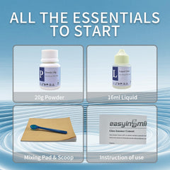 Step-by-step temporary tooth repair process