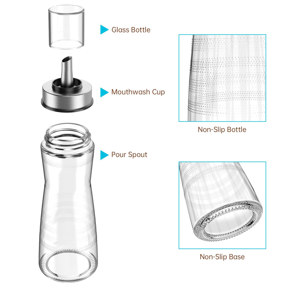 10-ounce capacity for fewer refills