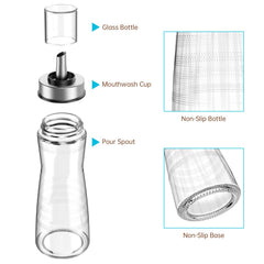 10-ounce capacity for fewer refills