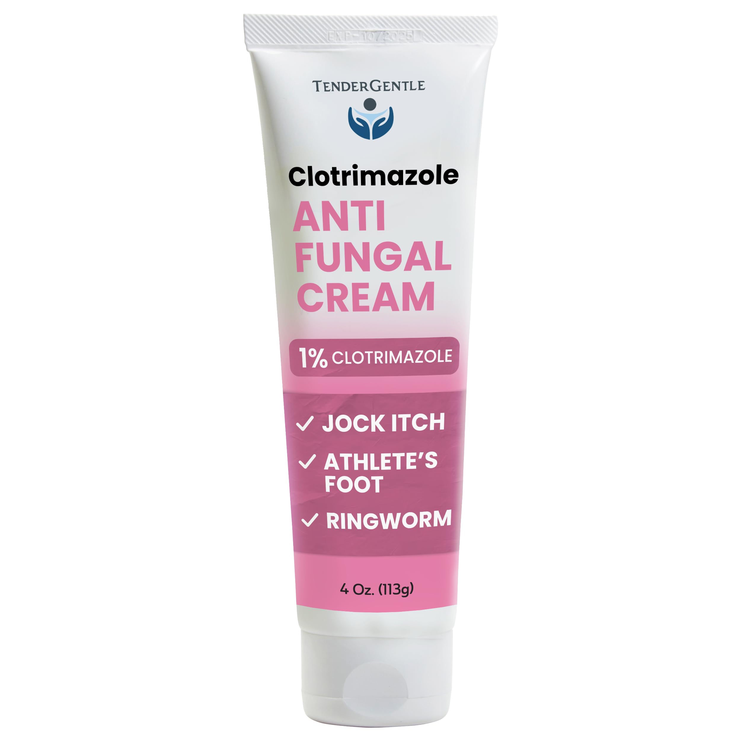 TenderGentle clotrimazole cream tube front for easy home antifungal care.