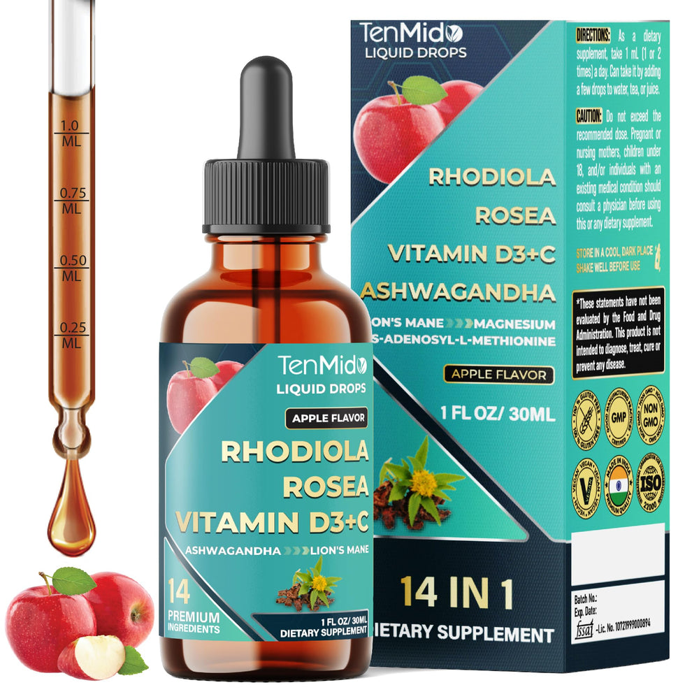 Tenmido 14in1 Rhodiola tincture bottle 30ml