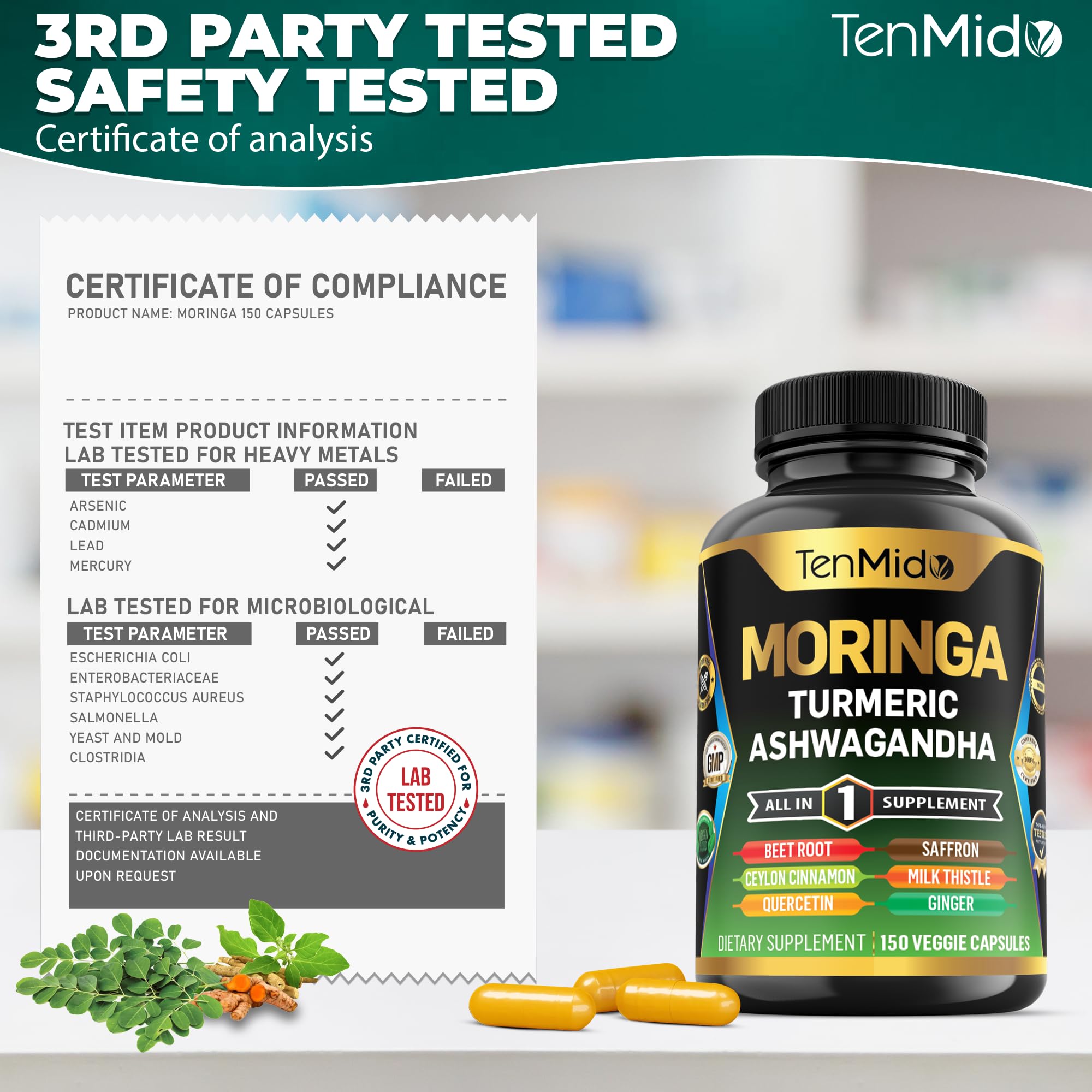 Lifestyle image showing energy and vitality with Tenmido supplement