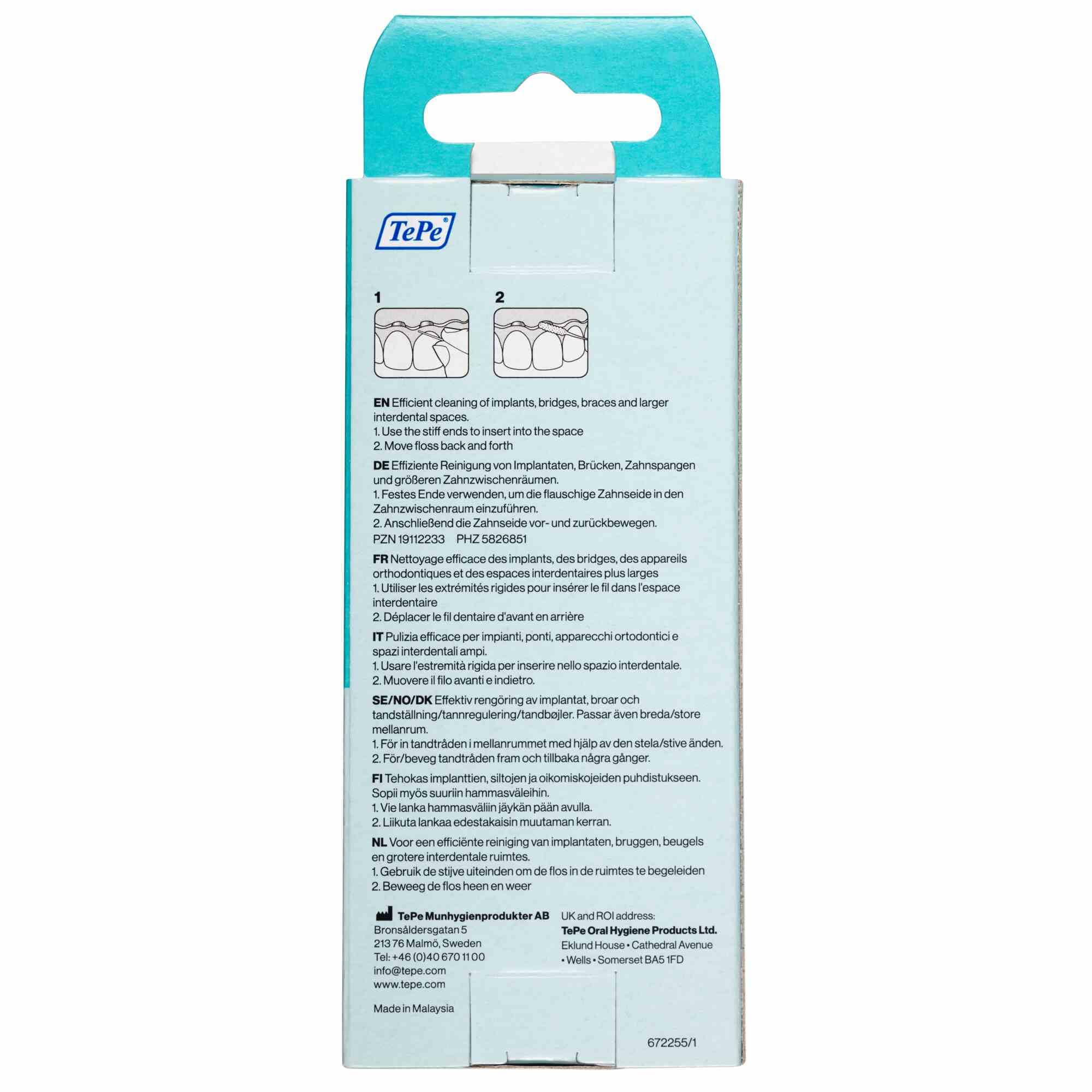 TePe dental care product in use