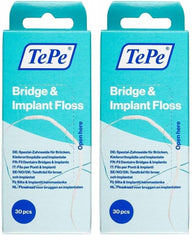 TePe Bridge and Implant Floss Pack 2 – front view