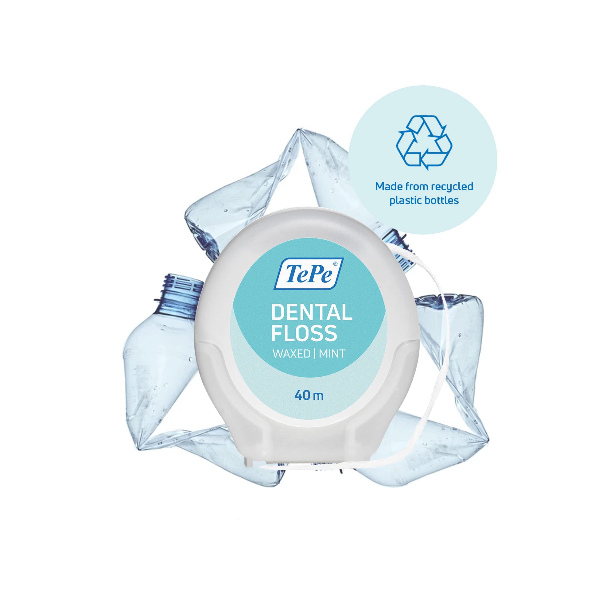 Expanding floss threads for deep cleaning between teeth