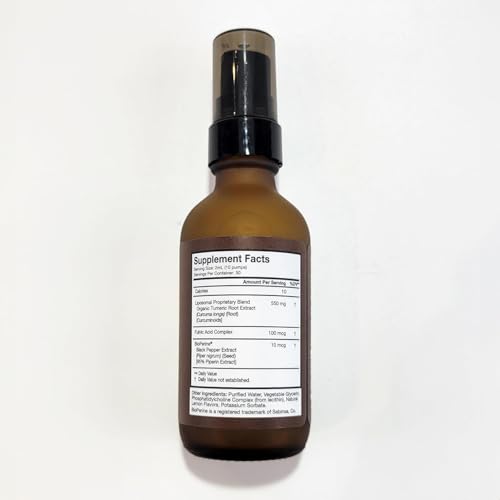 Dropper dispensing the curcumin drops