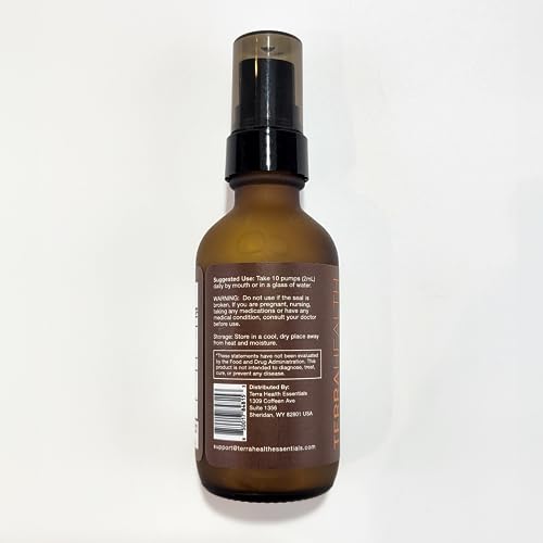 Ingredients panel for Liposomal Curcumin Drops