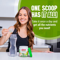 Assortment of greens, fruits, and vegetables representing 77 superfoods