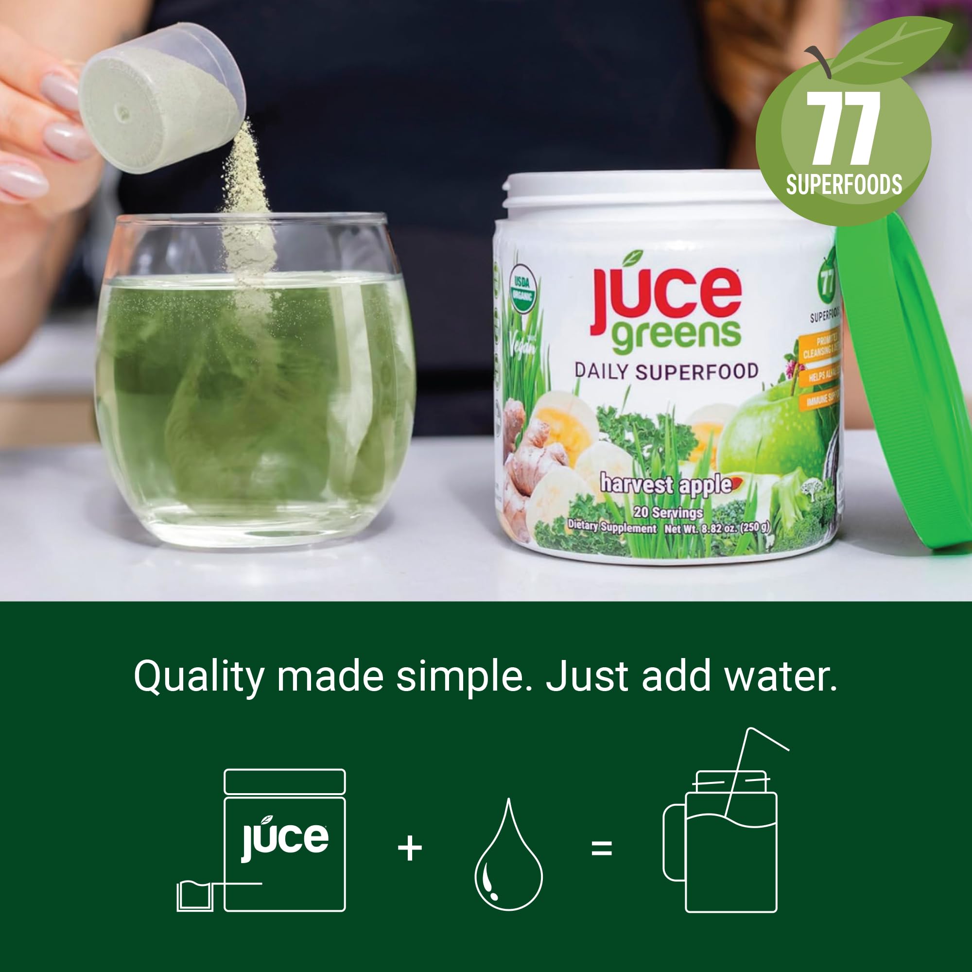 Terra Kai JUCE Green Superfood certificado orgánico y vegano