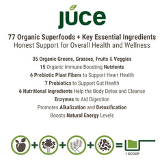 Terra Kai JUCE Green Superfood con hongos adaptógenos para apoyo inmunitario