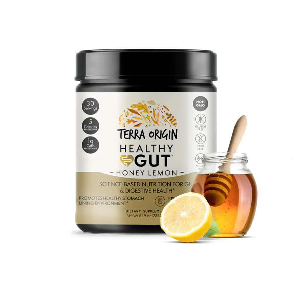 Marshmallow Root and other botanicals in Terra Origin Healthy Gut Powder