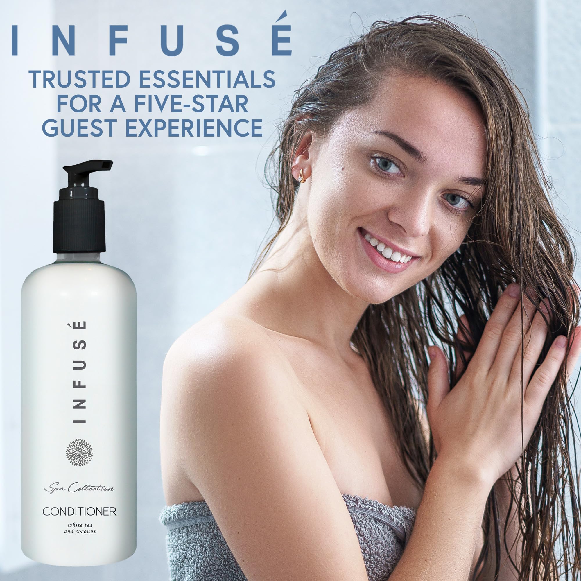 Label clearly shows Infuse White Tea and Coconut scent.