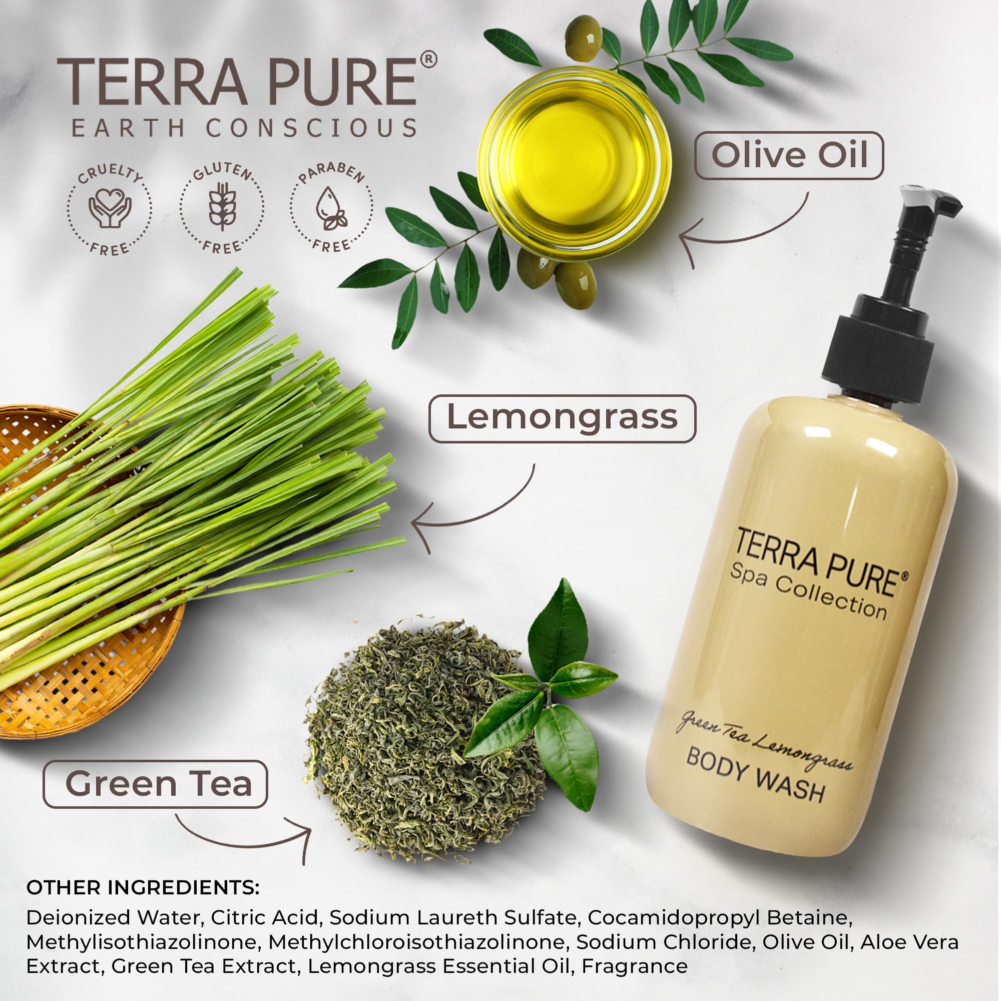 Terra Pure vacation rental amenities demonstrate guest comfort in tidy, well-stocked bathrooms.