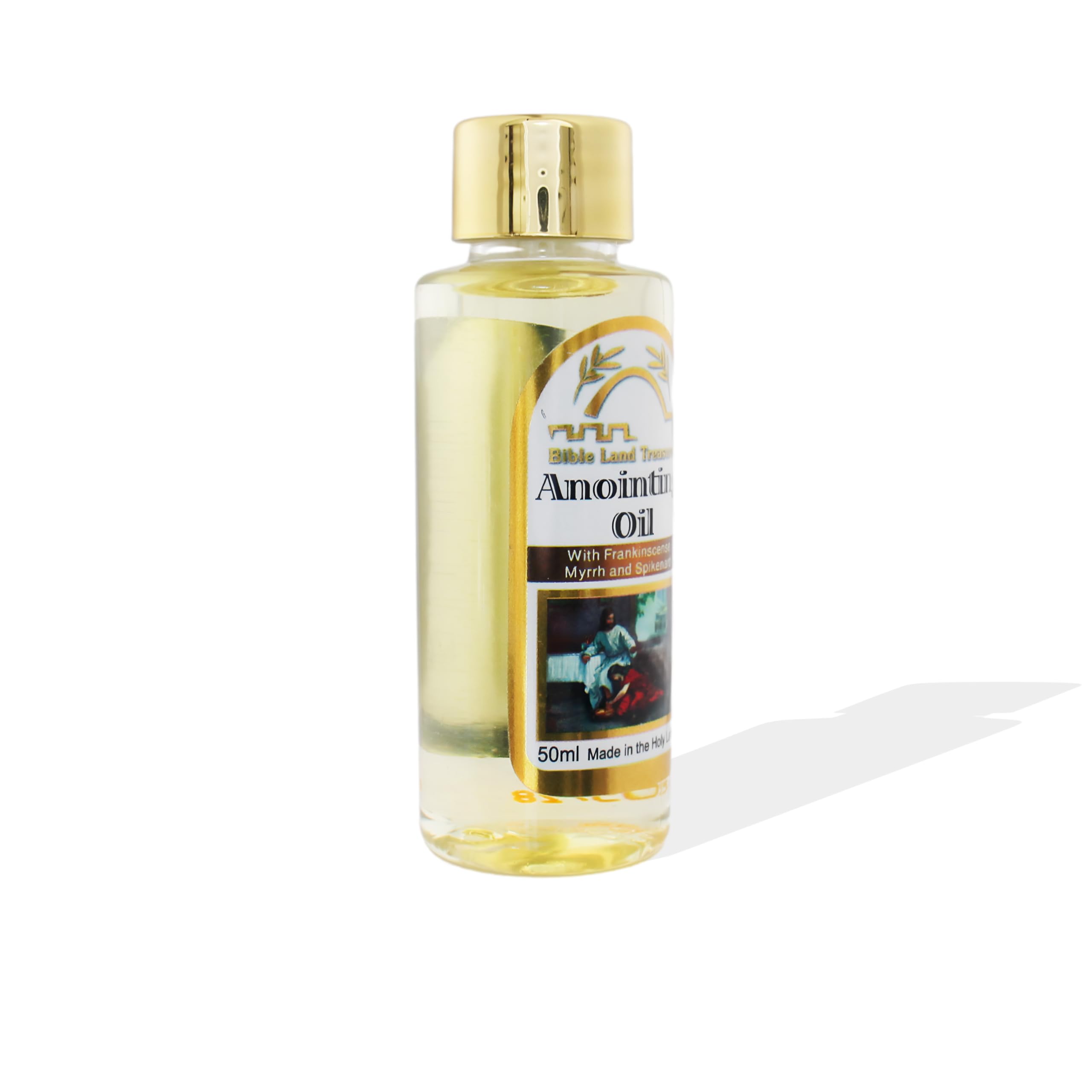 TerraSantaStore Olive oil base bottle shown for sacred devotion moments.