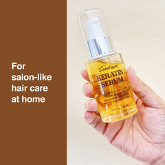 TERRAFIQUE Keratin Serum supports color-treated hair with gentle care.