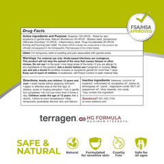 Terragen HG MAX made in USA branding on packaging indicating high quality