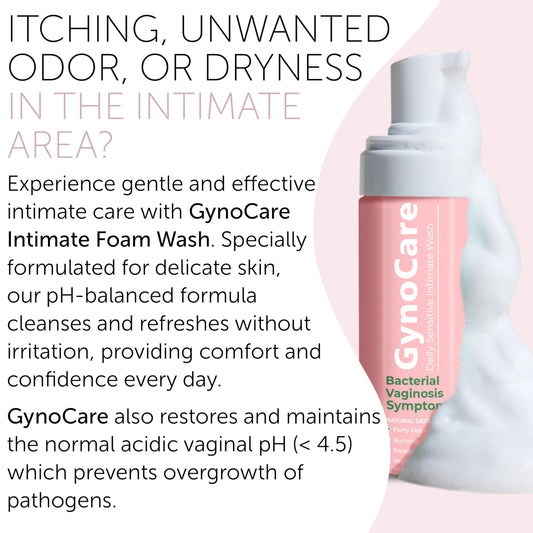 Terramed Just Think Comfort feminine wash bottle dispense demonstrates easy daily use for pH-balanced care