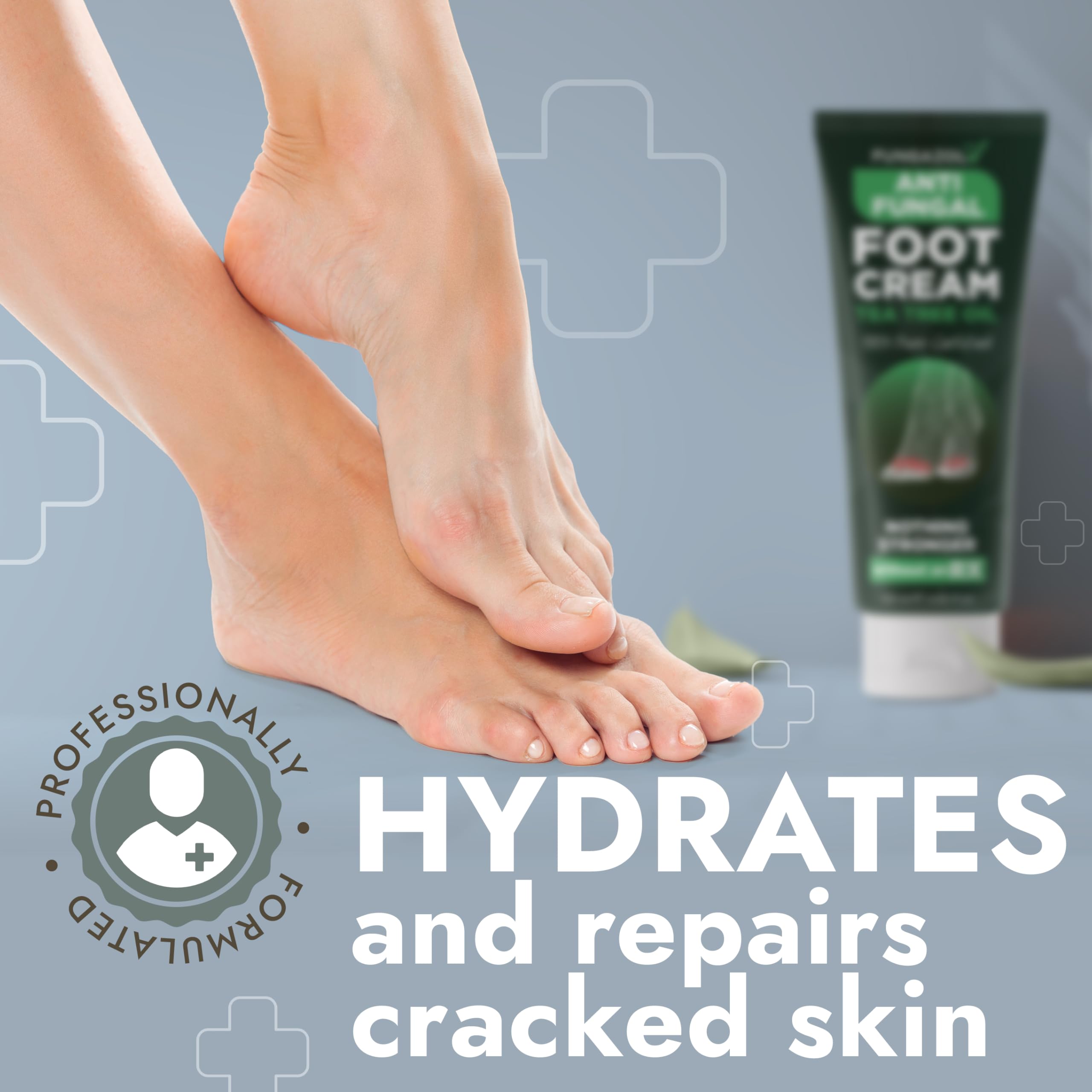 Terramed foot cream anti fungal formula highlights fungal care support