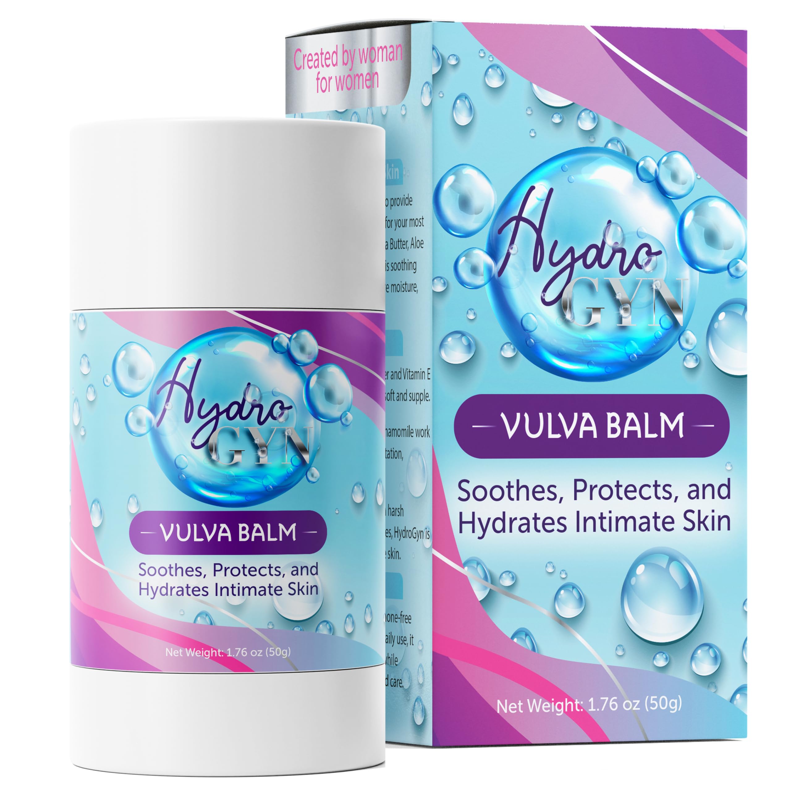 Terramed HydroGyn Vulva Balm packaging front for daily intimate moisture