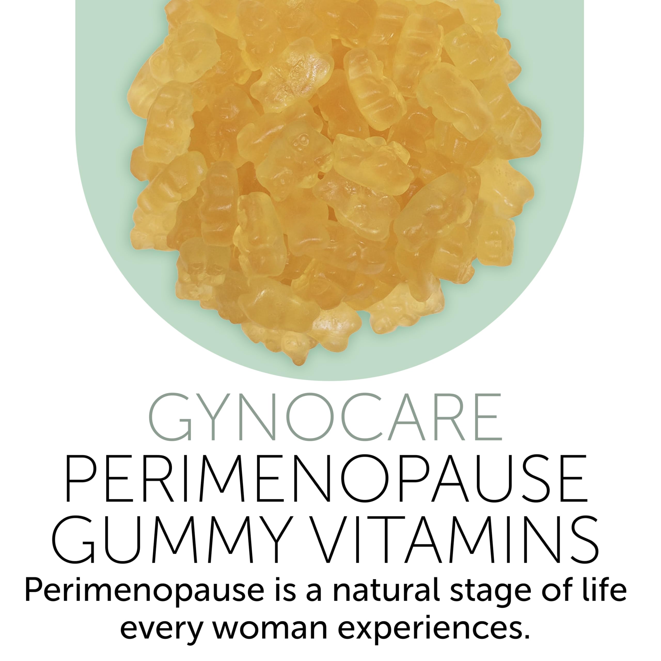 Terramed Just Think Comfort perimenopause gummies vibrant label highlighting vegan ingredients for a clean formula.