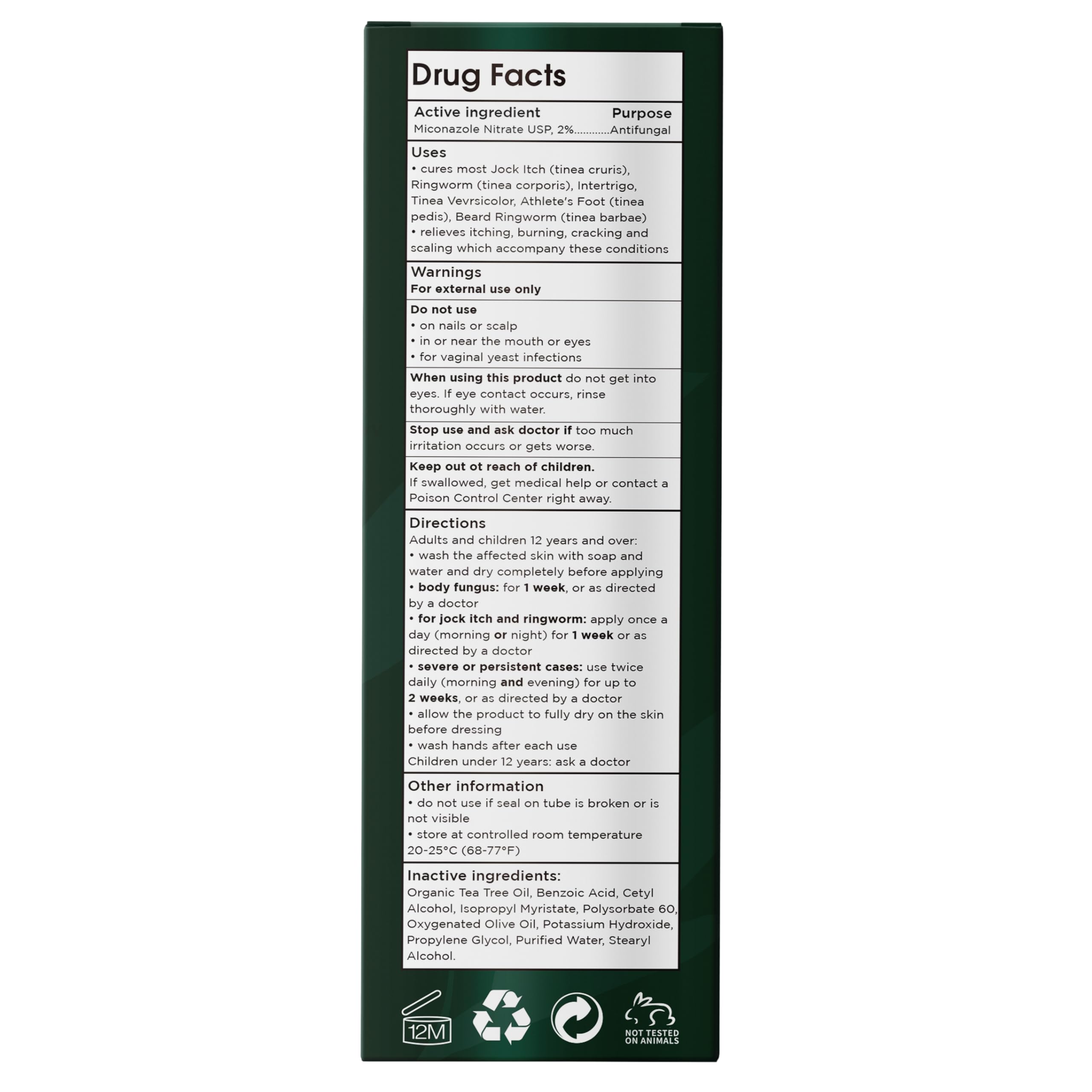 Terramed Just Think Comfort Tea Tree Body Spray lightweight formula absorbs fast leaving fresh skin