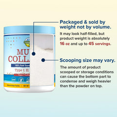 Collagen powder being mixed into a beverage for fast dissolve