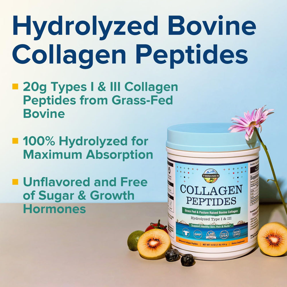 No hormones in Terranics bovine collagen