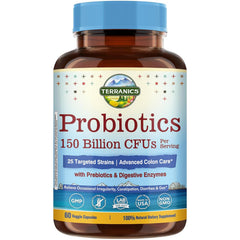 Terranics Daily Probiotics bottle front with label