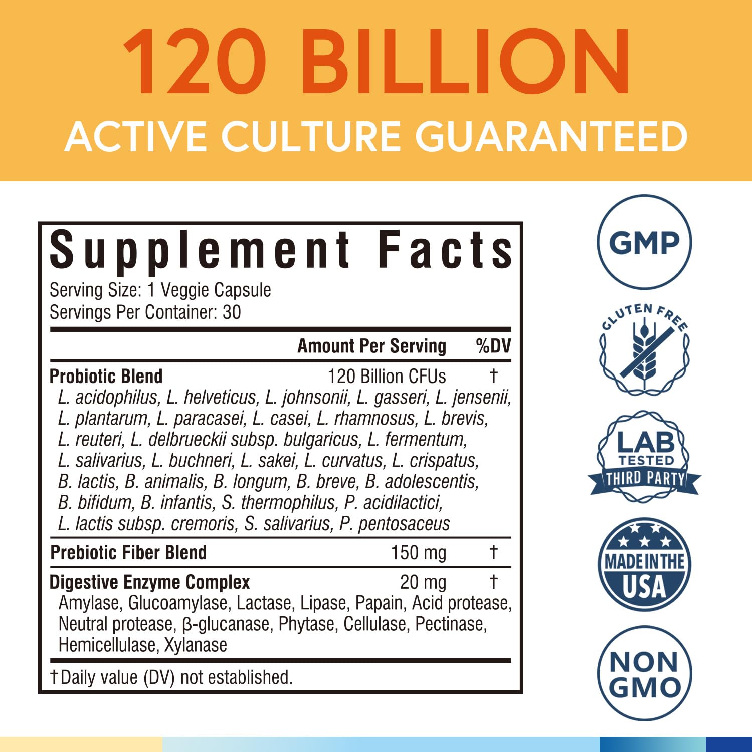 Terranics Probiotics front label