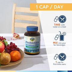 Probiotic blend with prebiotics and digestive enzymes