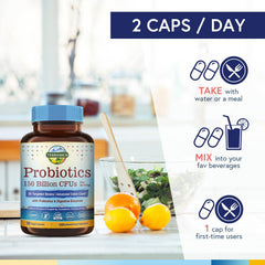 Shelf-stable Terranics probiotic bottle