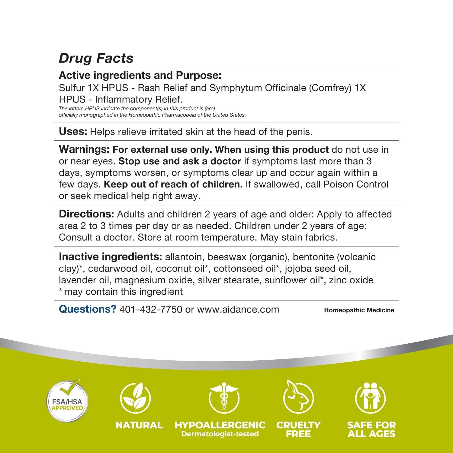 Terrasil made-in-USA stamp emphasizes high-quality manufacturing and FSA/HSA eligibility.