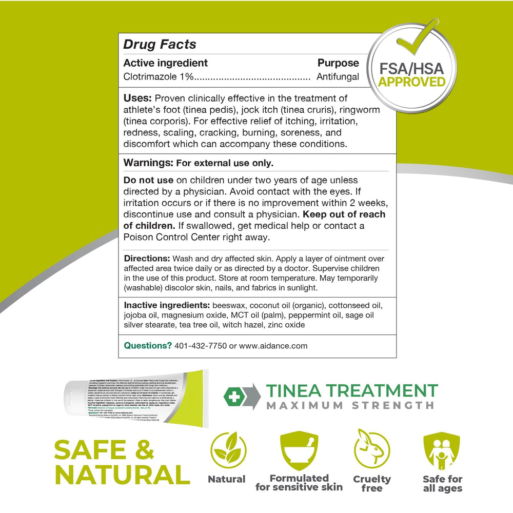 Terrasil cream near groin-area application shows versatile body use