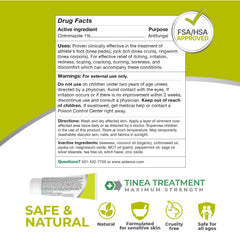 Terrasil cream near groin-area application shows versatile body use