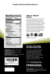 Close-up of fine amla berry powder texture
