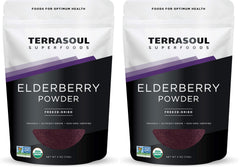 Terrasoul Organic Elderberry Powder 4 oz Pack of 2 packaging