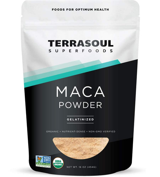 Terrasoul Gelatinized Maca Powder 16oz front label