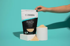 Terrasoul Maca Powder packaging with branding