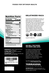 Terrasoul Organic Gelatinized Maca Powder packaging (5 pouches)