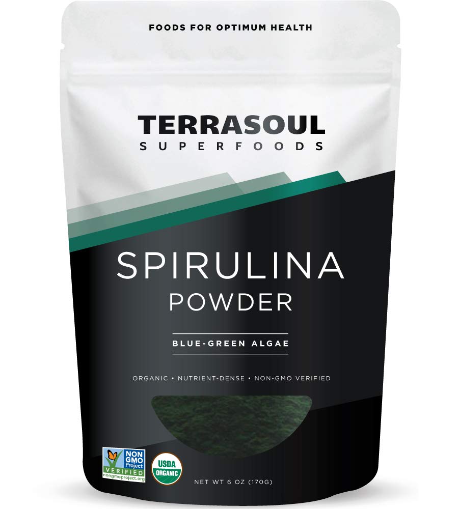 Terrasoul Spirulina Powder 6oz jar front view