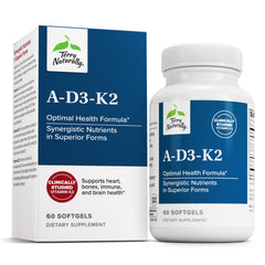 Terry Naturally A•D3•K2 bottle label and packaging