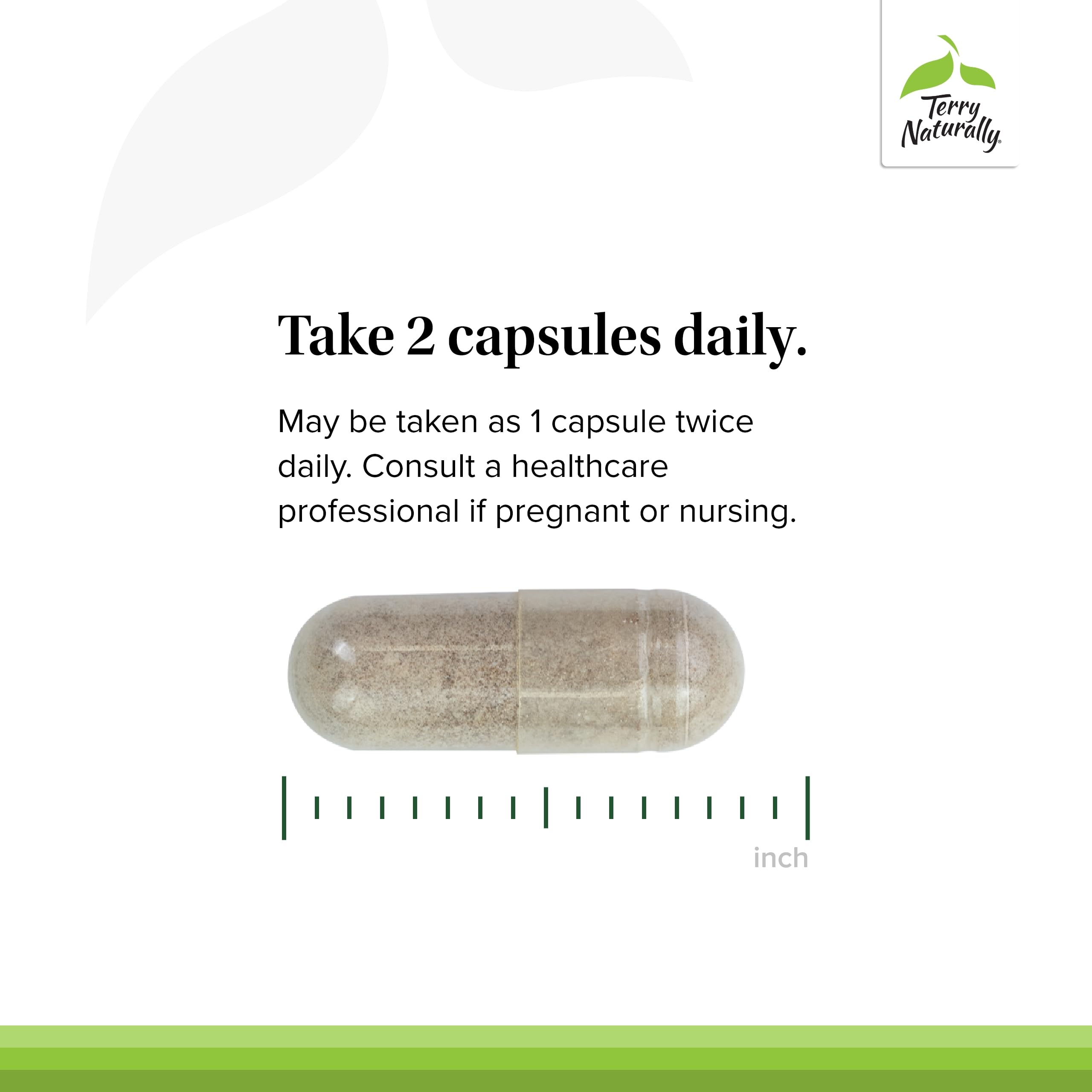 Terry Naturally Adrenaplex ingredients panel reveals vitamin C and B6 for energy support.