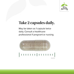Terry Naturally Adrenaplex ingredients panel reveals vitamin C and B6 for energy support.